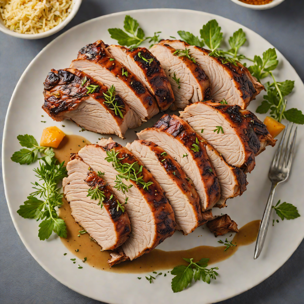 Low-Temperature Slow-Roasted Pork Shoulder with Herb Rub