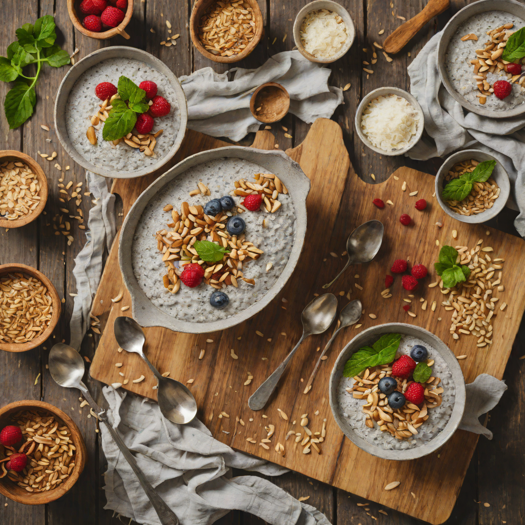 No-Bake Chia and Coconut Seed Pudding