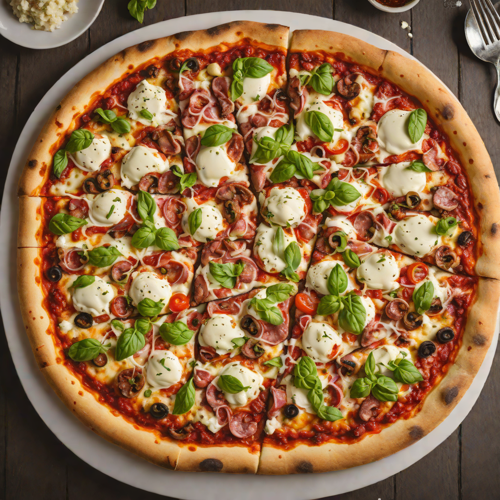 Wood-Fired Style All Meat Pizza with Fresh Mozzarella