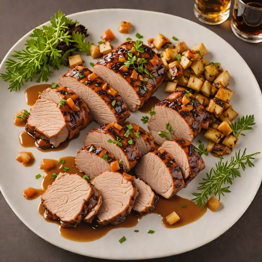 Bourbon-Maple Glazed Pork Tenderloin Roast
