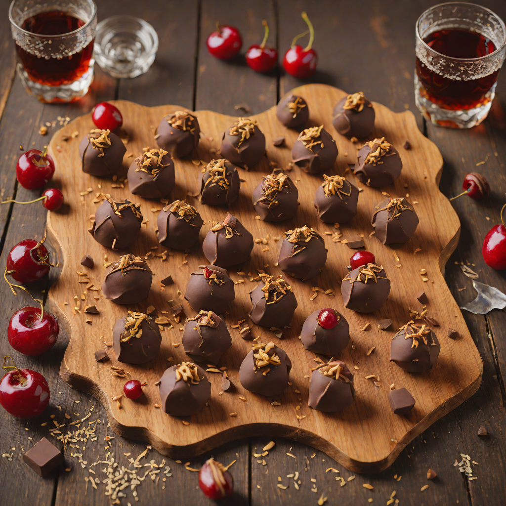 Kentucky Bourbon and Cherry Chocolate Truffles