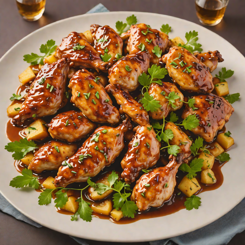 Sautéed Chicken with Cinnamon and Honey Glaze