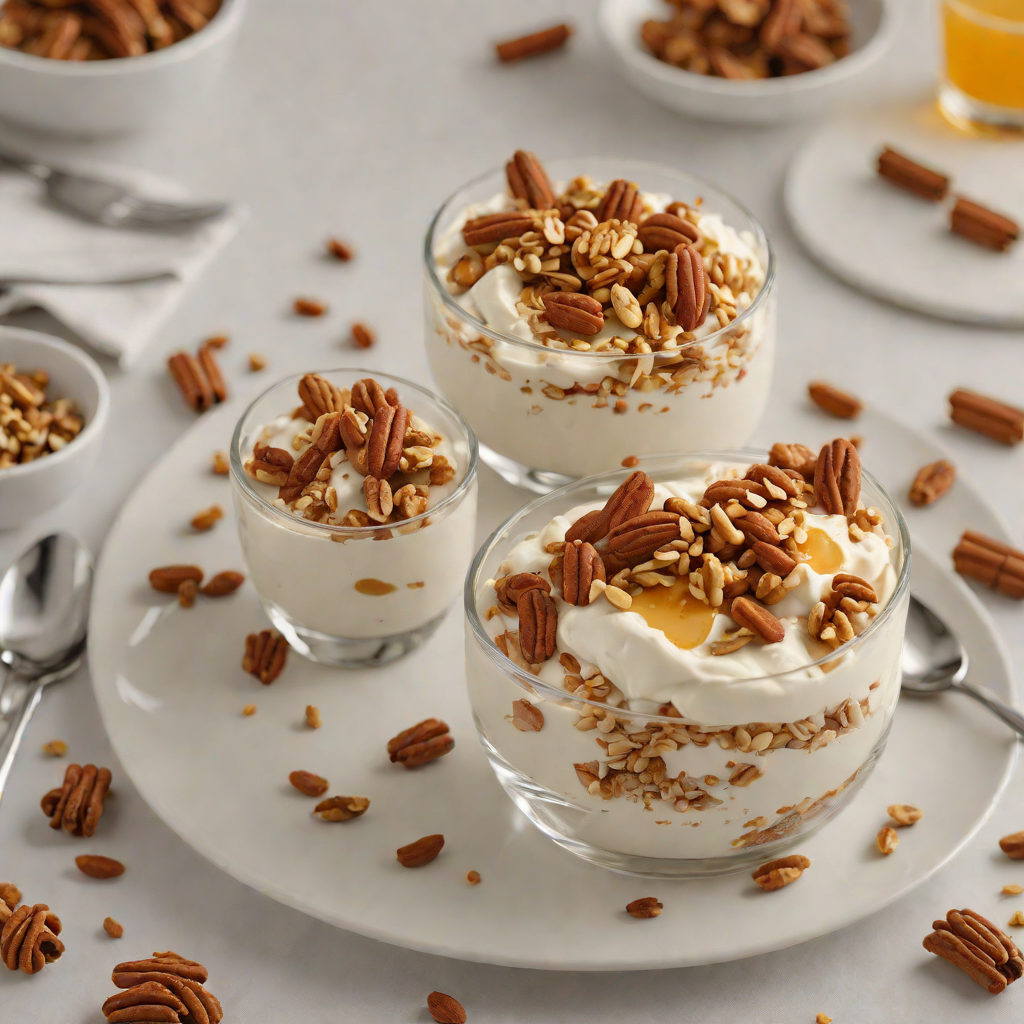 Cinnamon-Spiced Honey Yogurt Parfait with Toasted Nuts