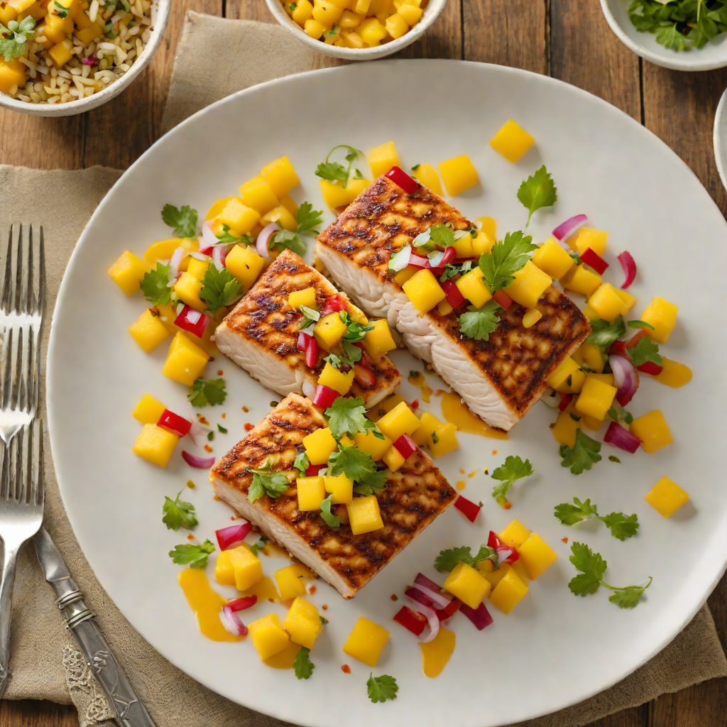 Seared Mahi-Mahi with Mango and Tiki Salsa