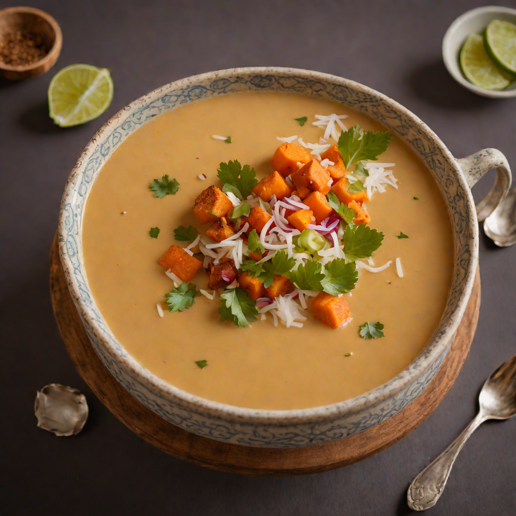 Tiki-Inspired Sweet Potato and Coconut Soup