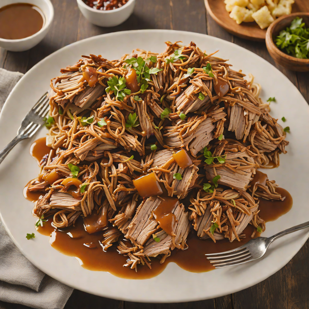 Braised Southern-Style Pulled Pork with Tangy Vinegar Sauce