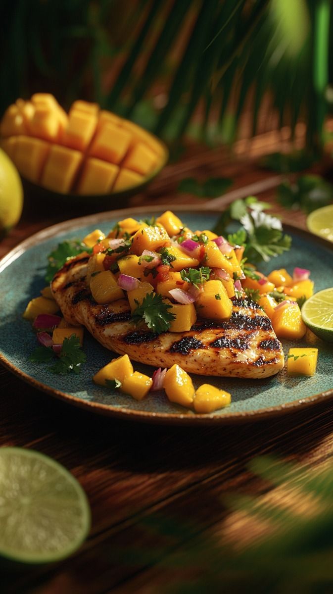 Pan-Seared Chicken with Mango Salsa