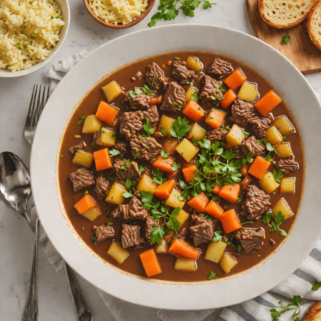 Slow Cooker Hidden-Spiced Beef Stew with Root Vegetables