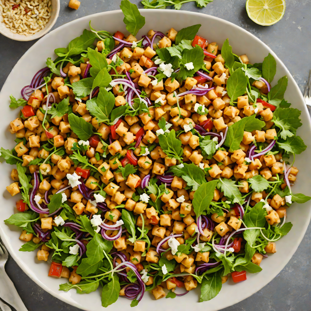 Browser Game-Inspired Spiced Chickpea Salad