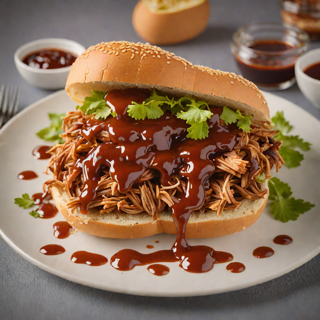 Slow-Smoked Pulled Pork Sandwich with Tangy BBQ Sauce