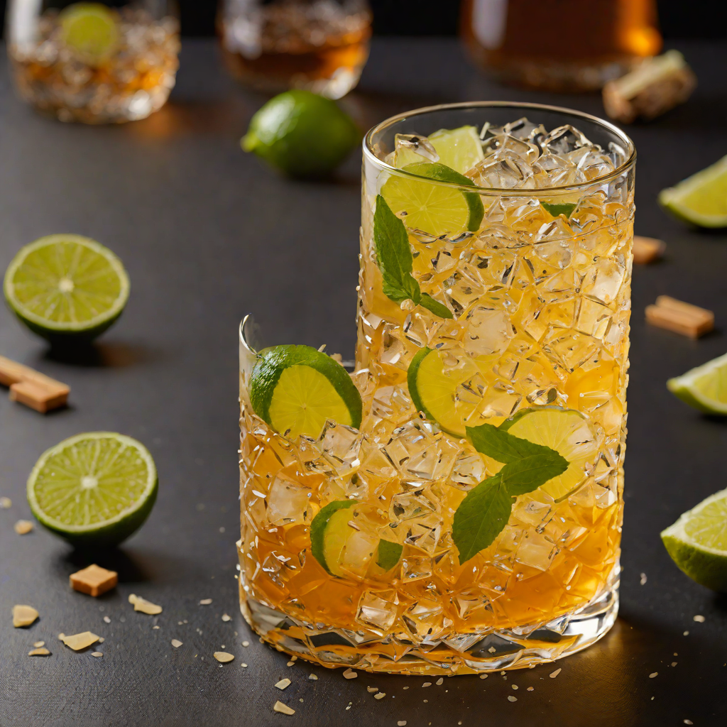 Honey-Lime Whiskey Highball with Ginger Beer