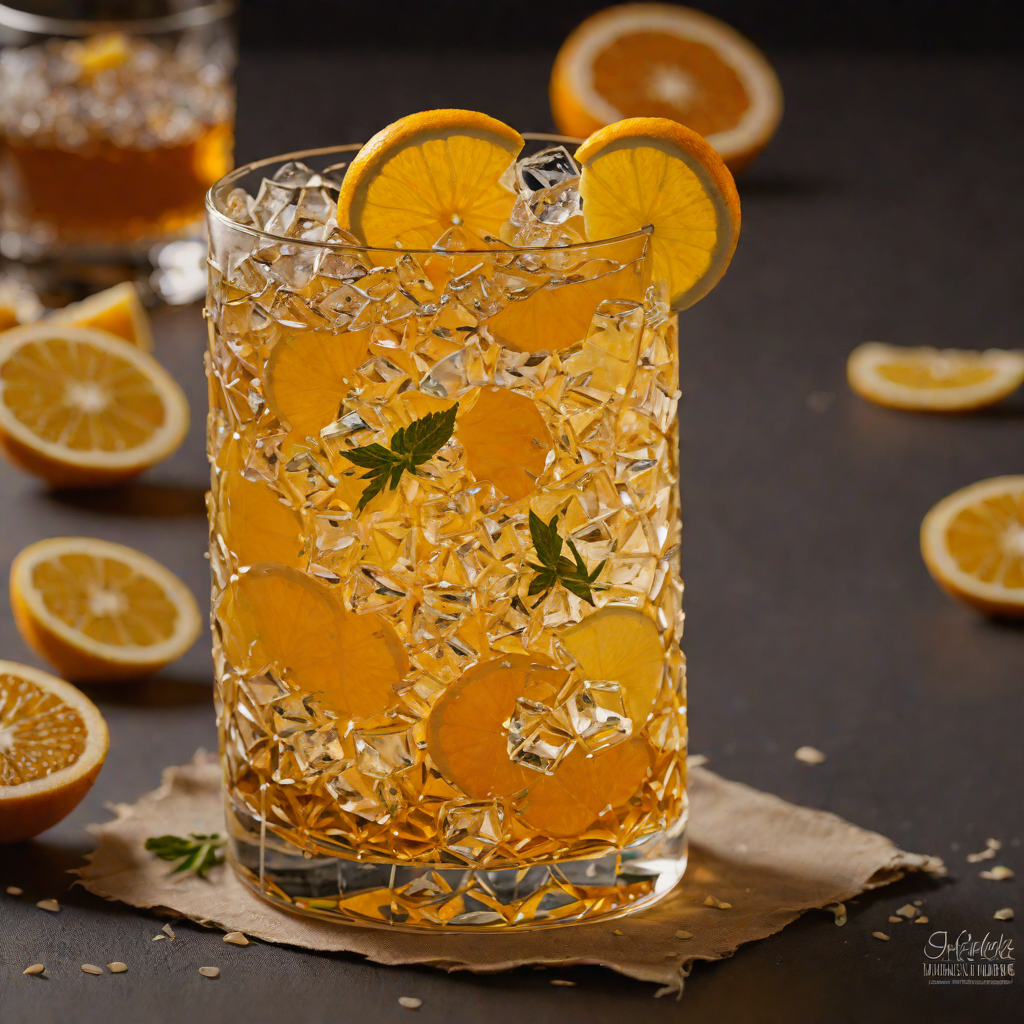 Citrus-Infused Rye Whiskey Highball with Soda