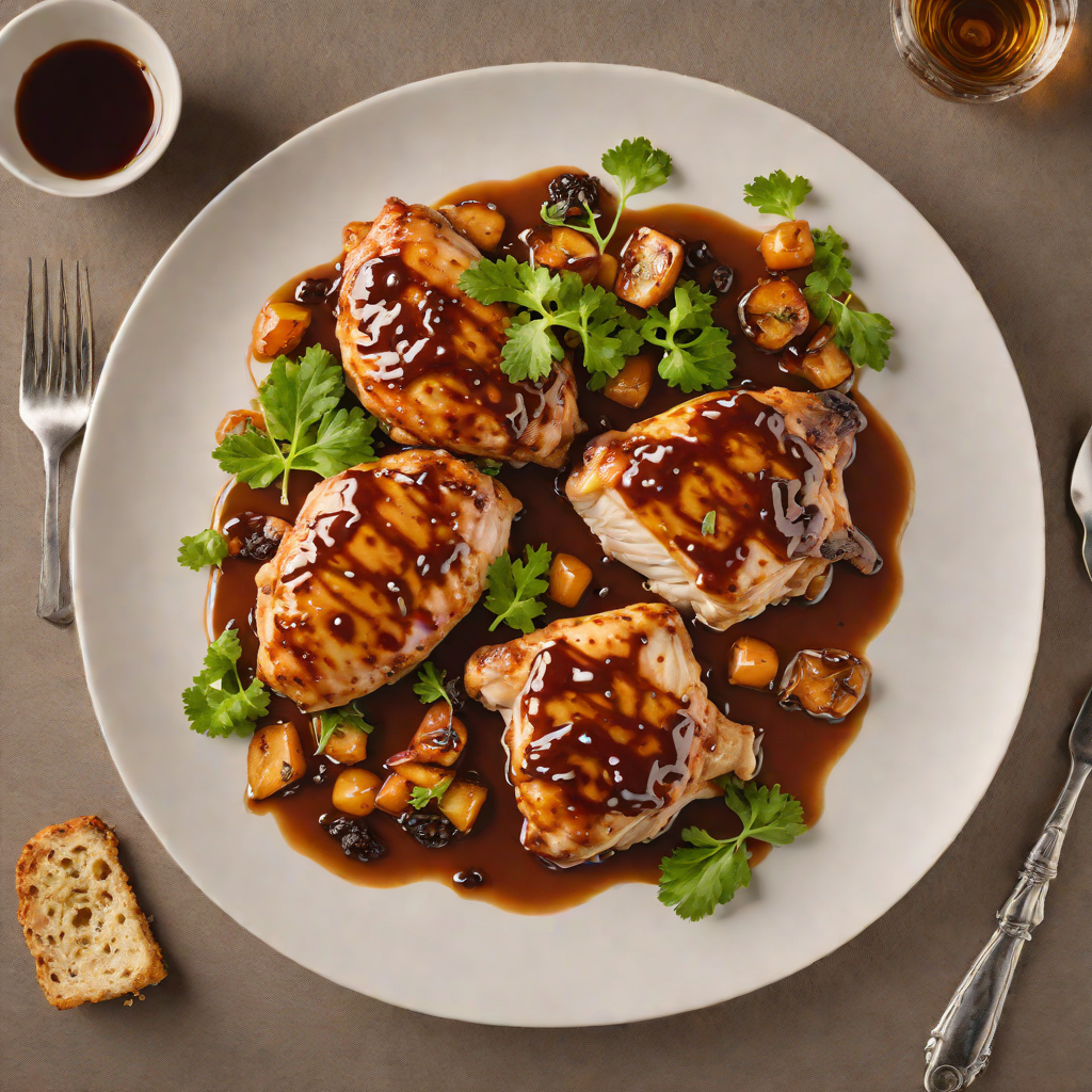 Pan-Seared Chicken with Maple-Bourbon Glaze