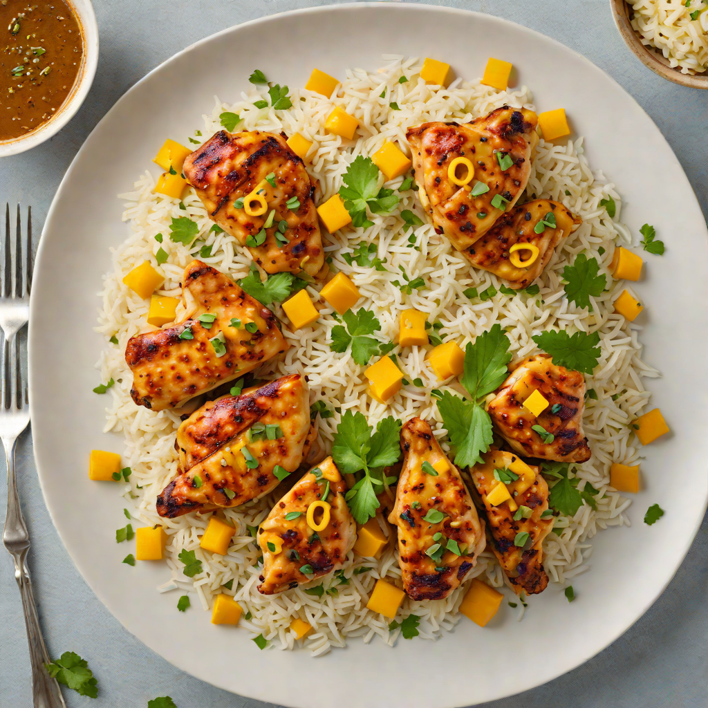 Stovetop Ginger-Turmeric Chicken with Coconut Rice