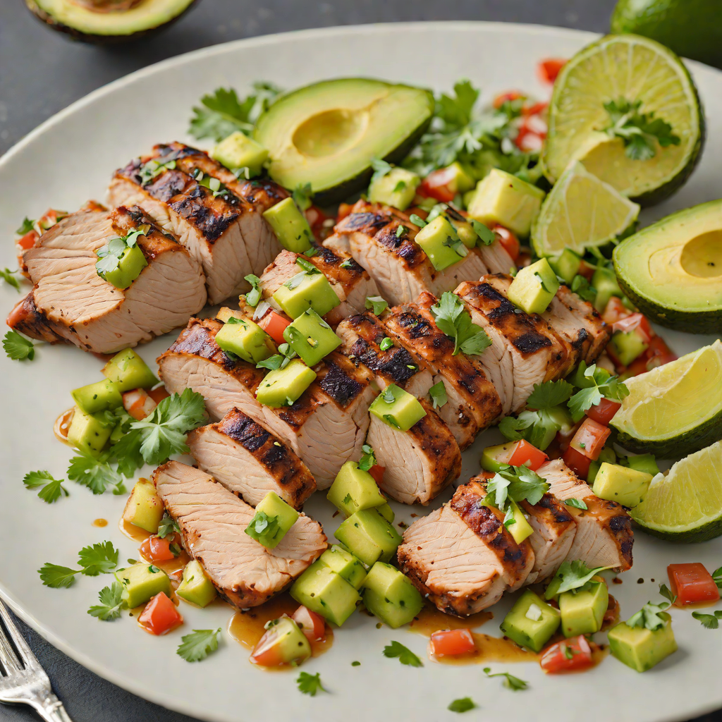 Grilled Chipotle-Lime Pork Tenderloin with Avocado Salsa