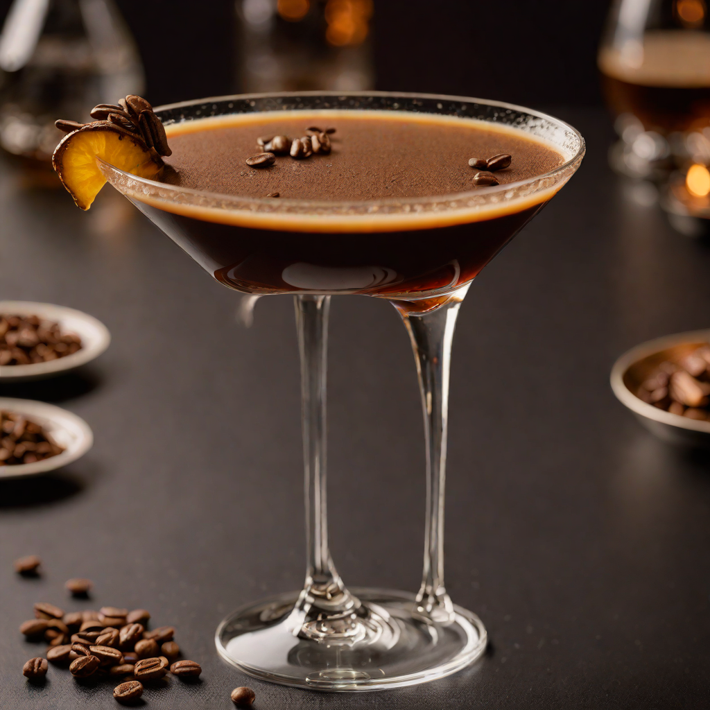 Stirred Coffee-Infused Rum Espresso Martini