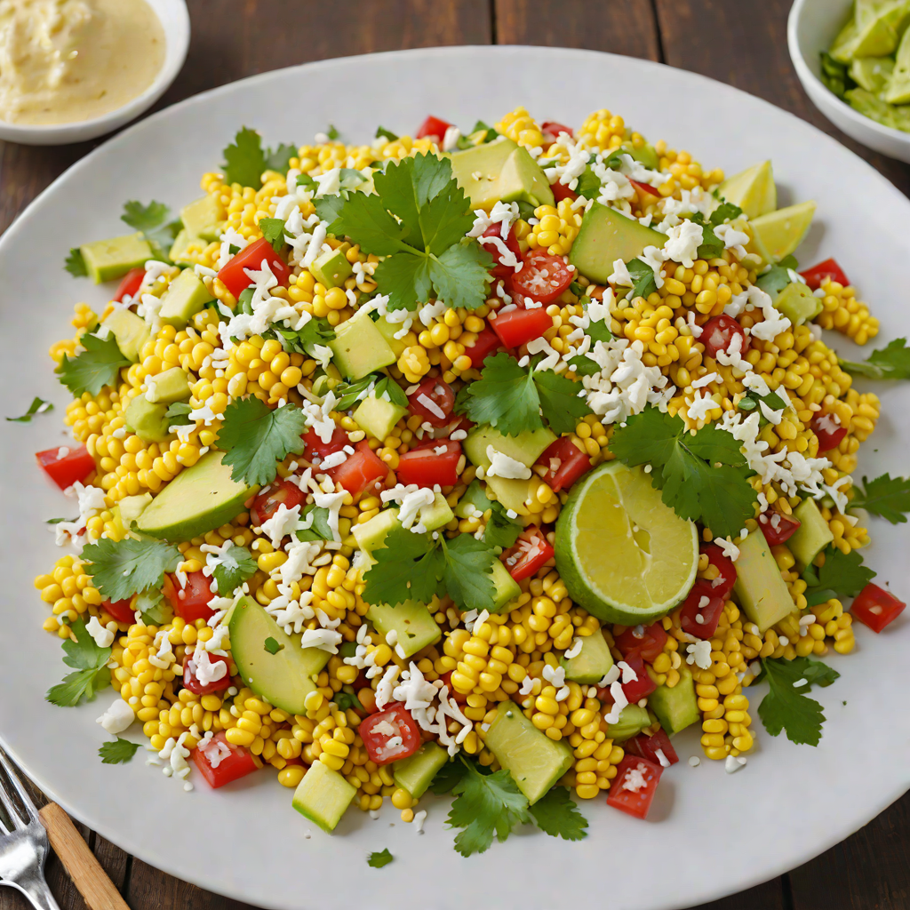 Street-Style Mexican Elote Salad with Cotija and Chili Lime Dressing