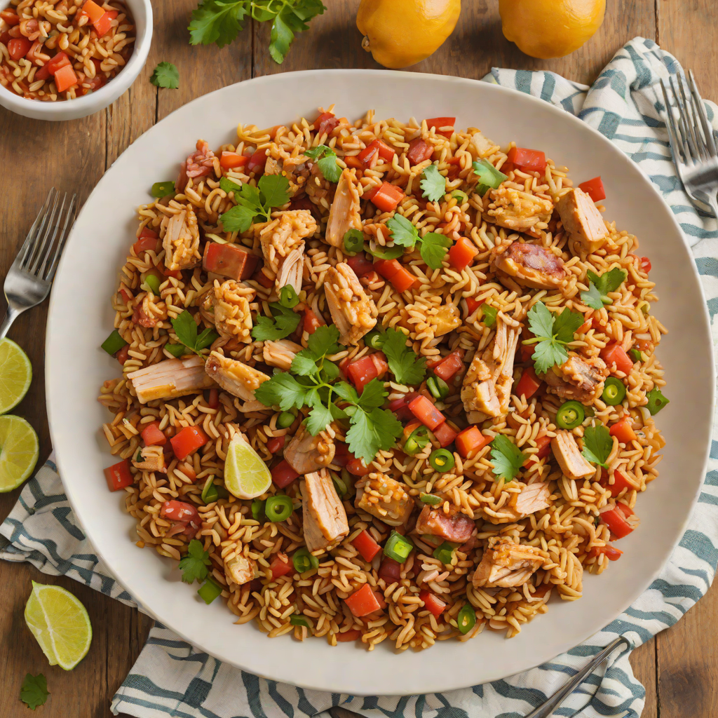 Creole-Style Jambalaya with Chicken and Sausage