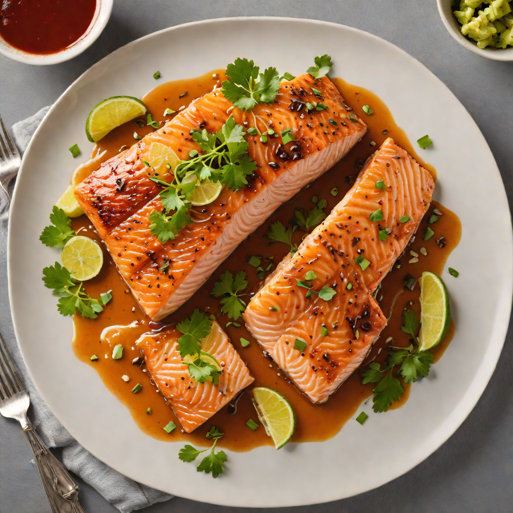 Pan-Seared Salmon with Roswell-Inspired Chile and Lime Glaze