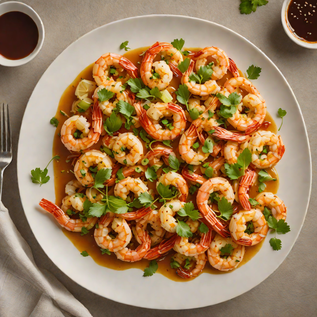 Sautéed Garlic Butter Shrimp with Zesty Roswell Chili Sauce