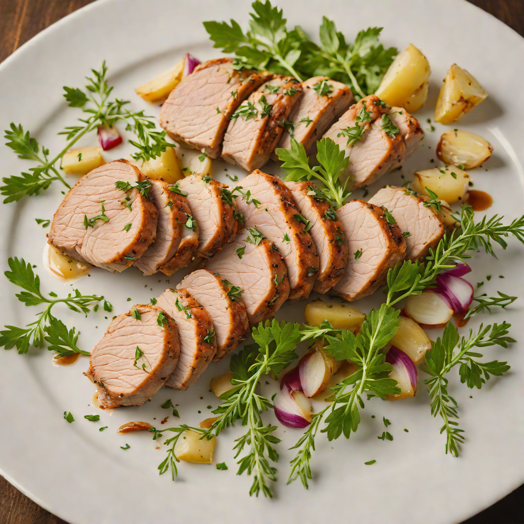 Italian Herb-Roasted Pork Tenderloin with Garlic