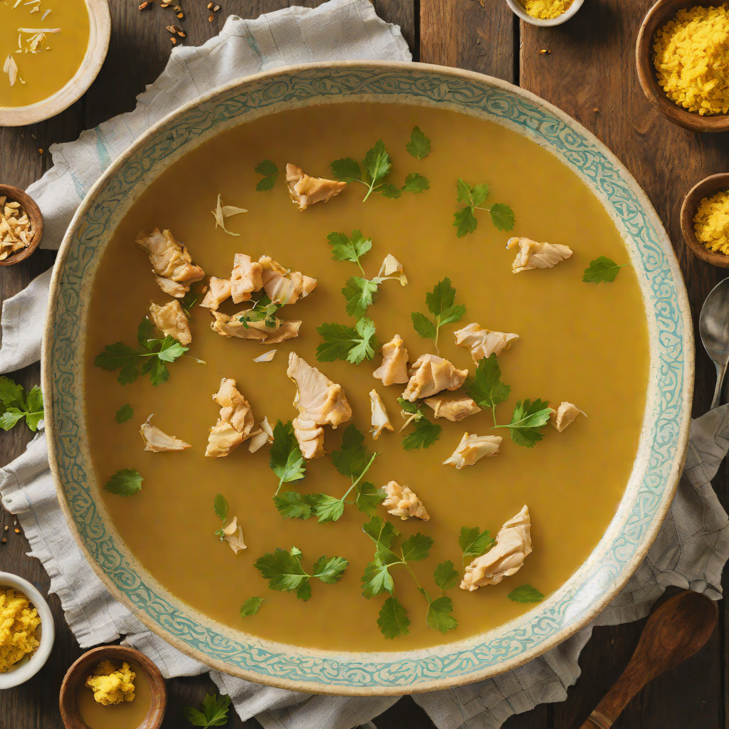Ginger-Turmeric Chicken Broth for Soothing Cold Relief