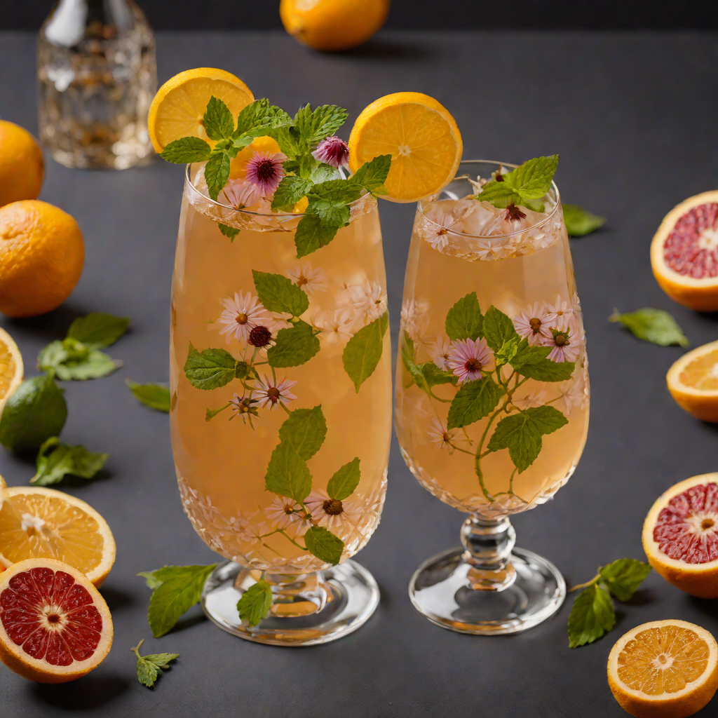 Citrus-Honey Herbal Tea with Echinacea and Mint