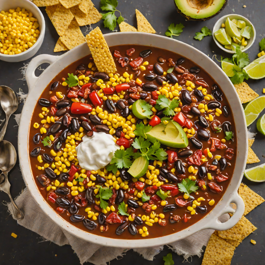 Spicy Roswell-Inspired Chili with Black Beans and Corn