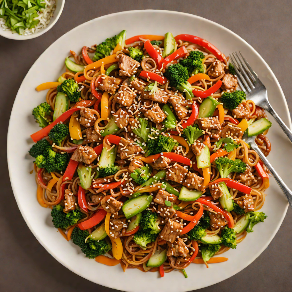 Sautéed Korean-Inspired Spicy Pork Stir Fry with Vegetables
