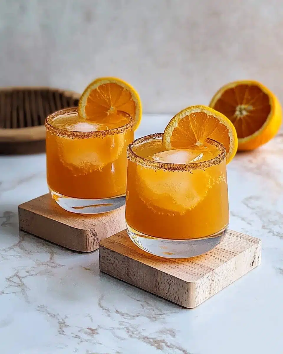 Smoky Tequila Margarita with Charred Orange