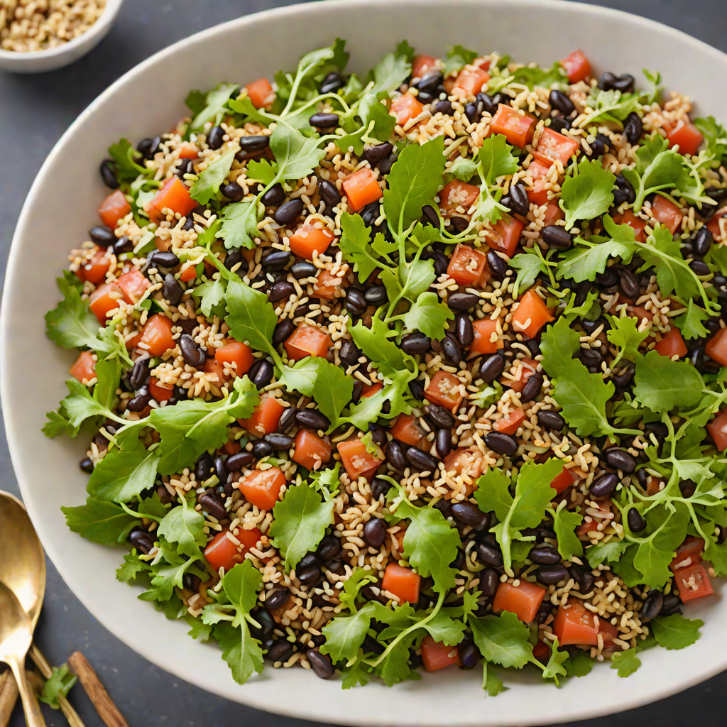 Covert Spiced Black Bean and Quinoa Salad