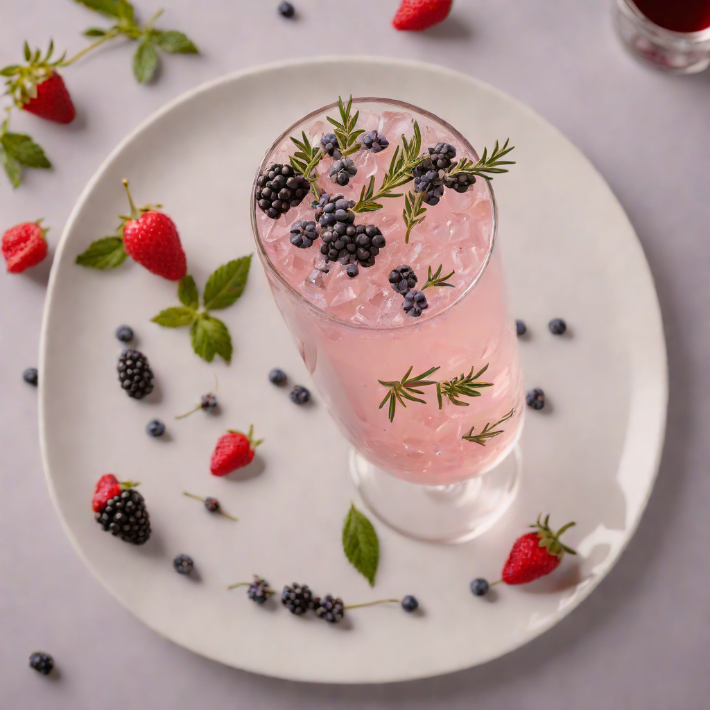 Graphic Design-Inspired Berry Lavender Fizz