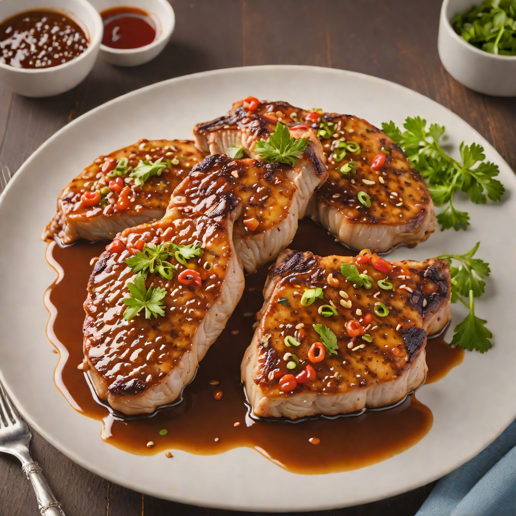 Pan-Seared Pork Chops with Roswell Chili Honey Glaze