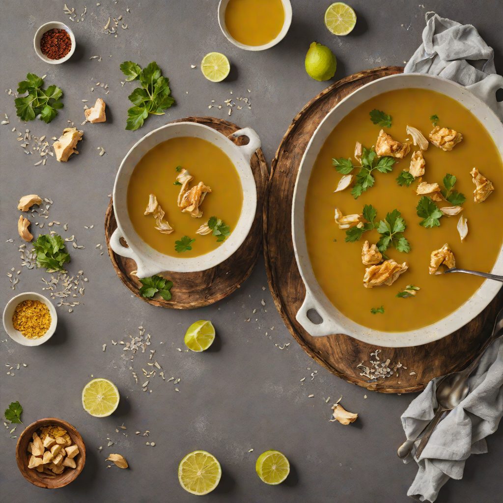 Ginger-Turmeric Chicken Soup with Garlic and Lemon