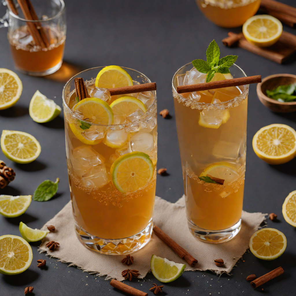 Spiced Honey-Lemon Ginger Tea with Cinnamon