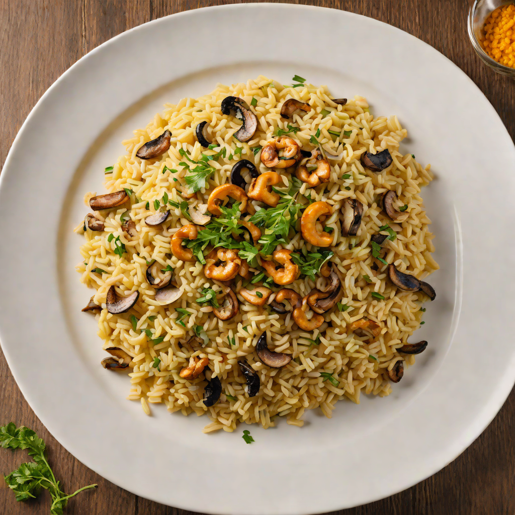 Saffron-Infused Mushroom Risotto