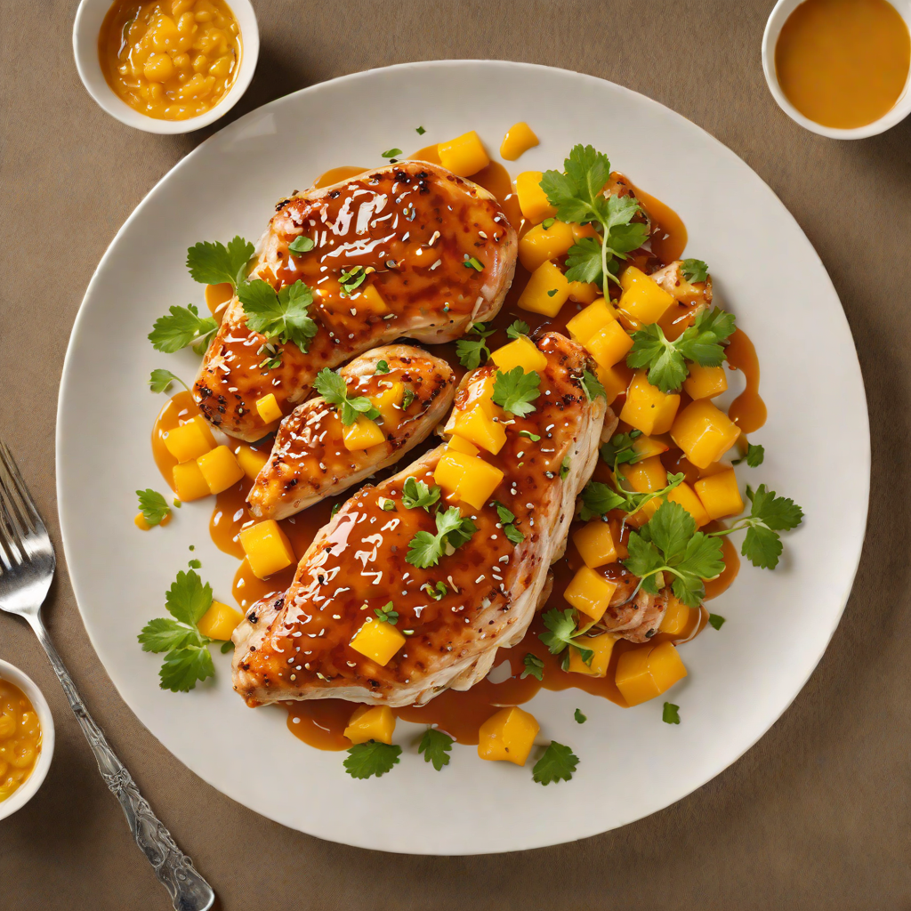 Pan-Seared Chicken with Mango-Habanero Glaze