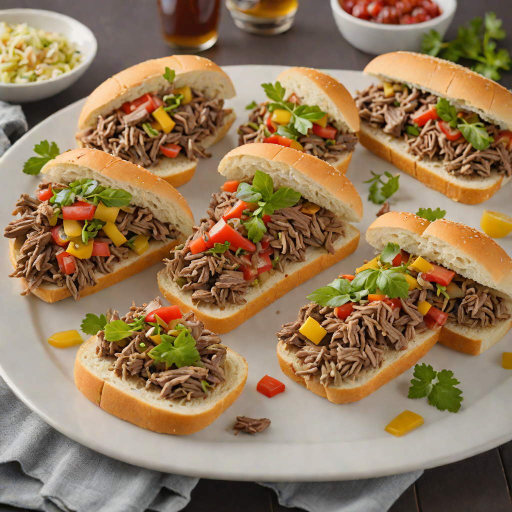 Sheet Pan Chicago-Style Italian Beef Sandwiches