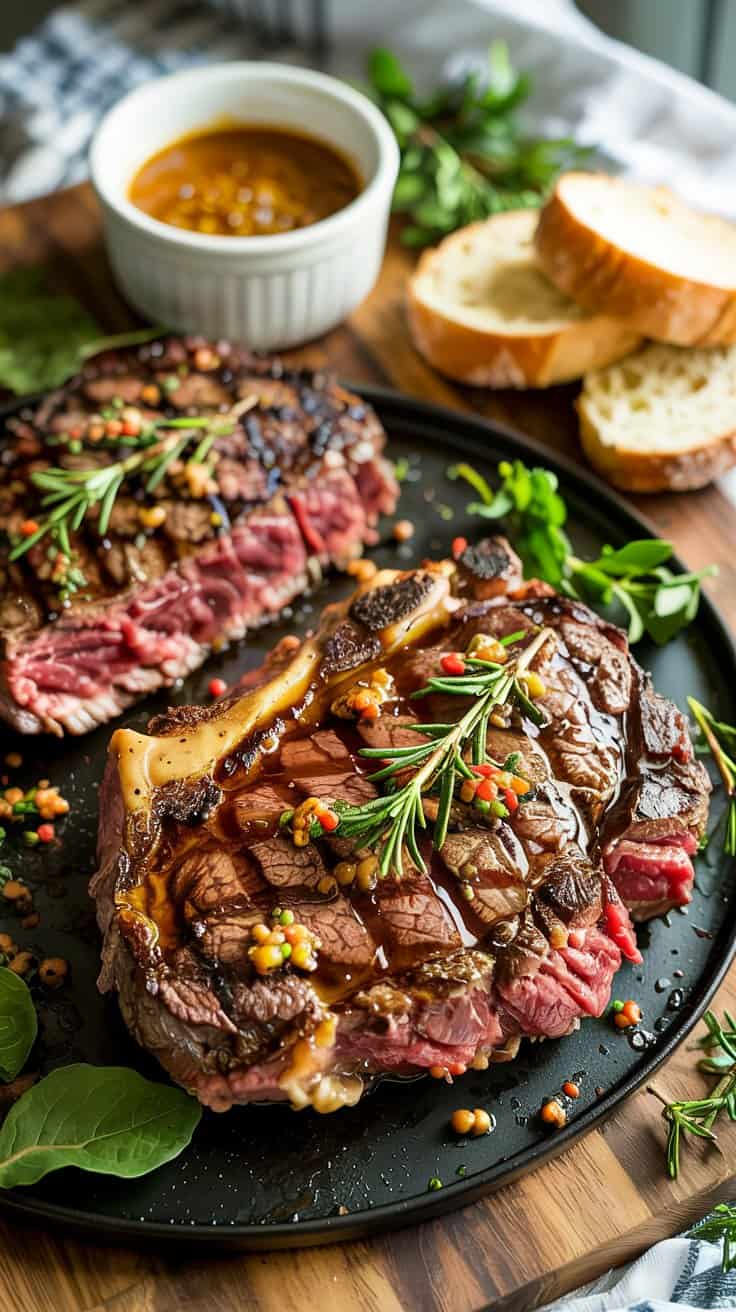 Cajun-Spiced Grilled Ribeye with Garlic Butter