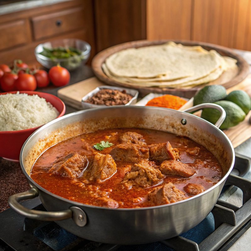 Slow-Simmered Guatemalan Pepián with Roasted Vegetables