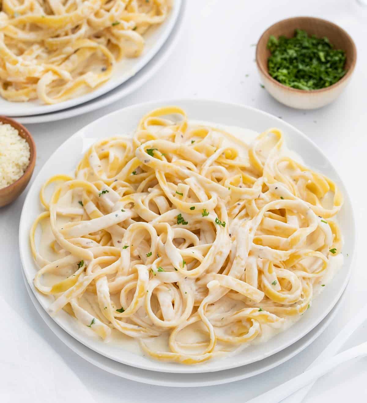 Hidden Herb Fettuccine Alfredo