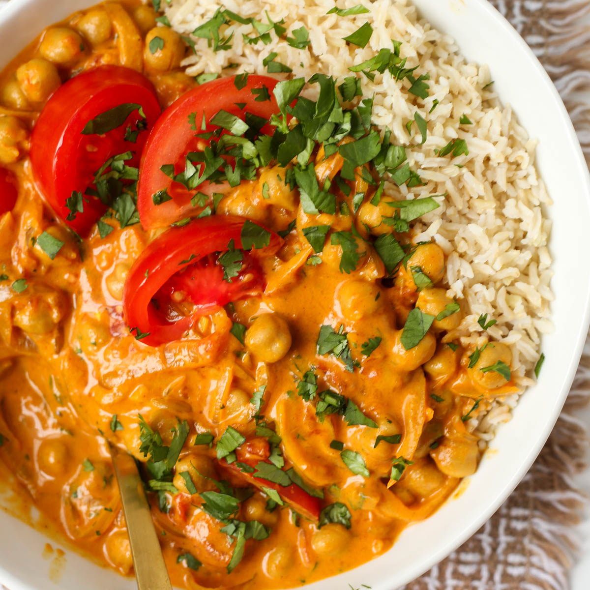 Half-Hour Spiced Chickpea and Tomato Curry