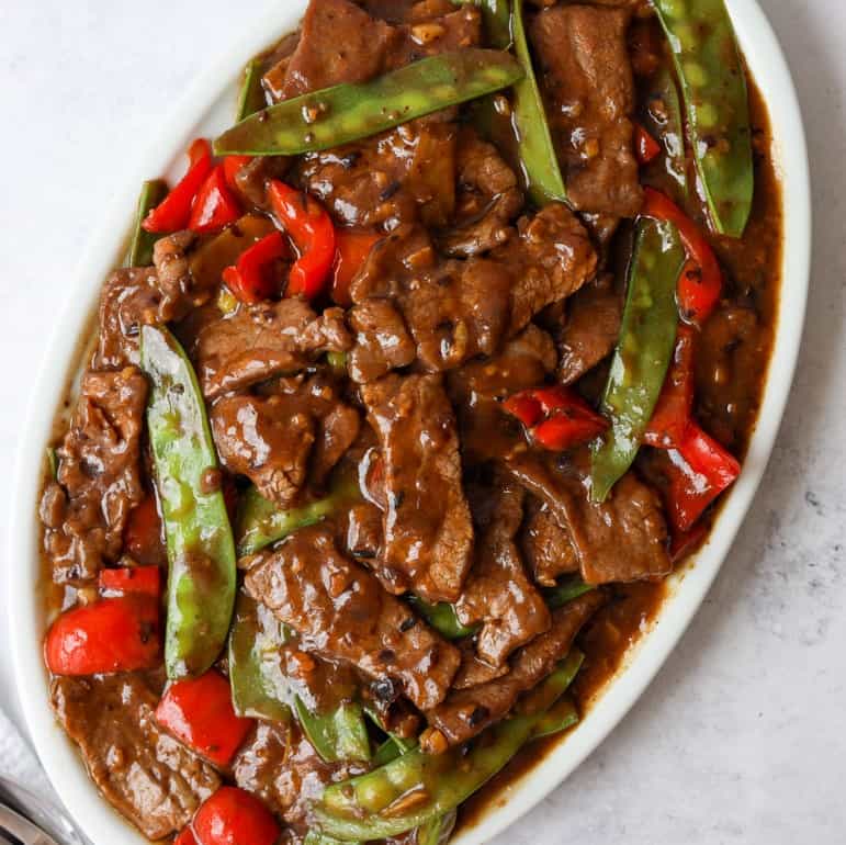 Wok-Fried Beef with Black Bean Garlic Sauce
