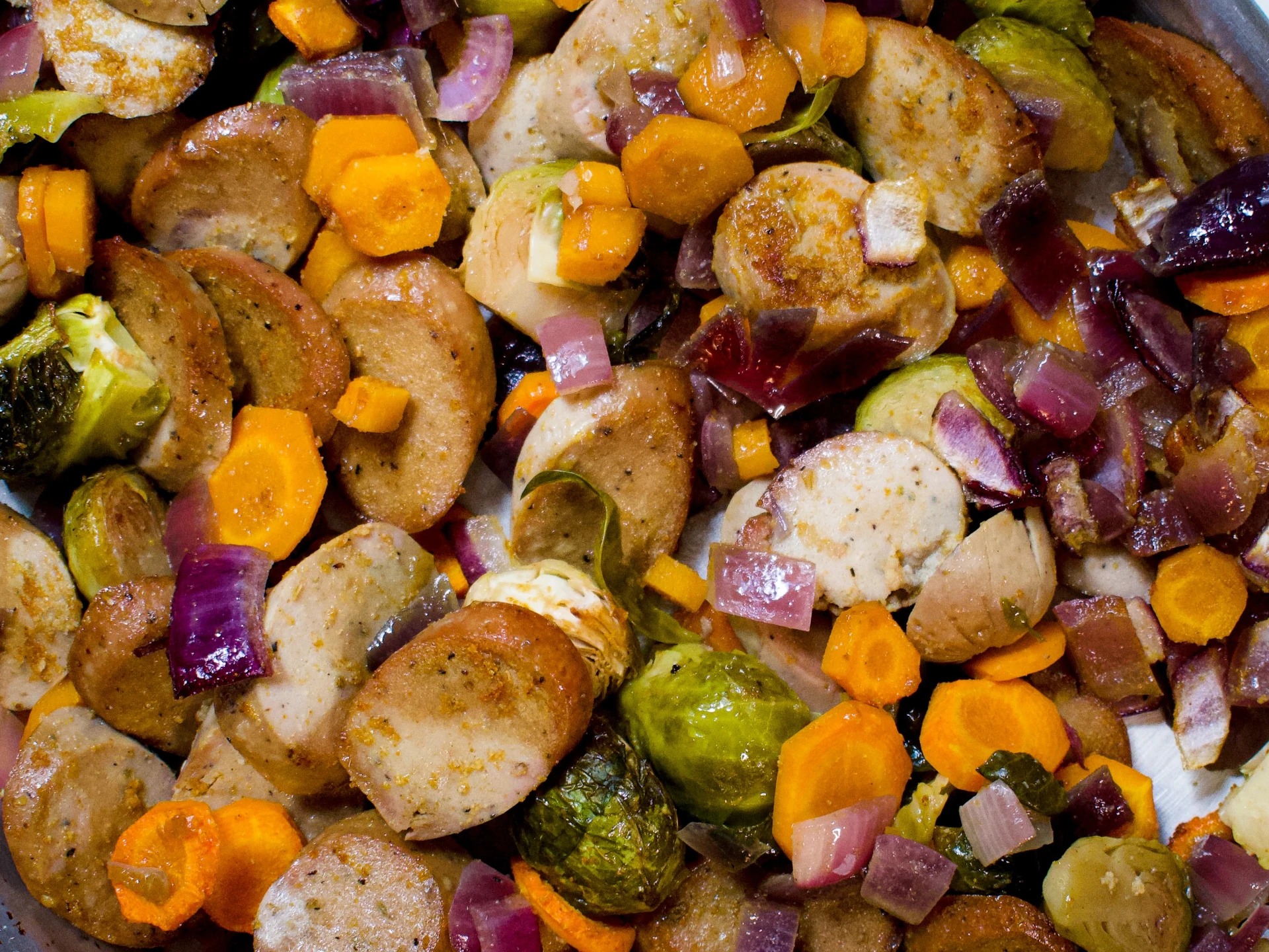 Ginger-Sesame Roasted Veggies