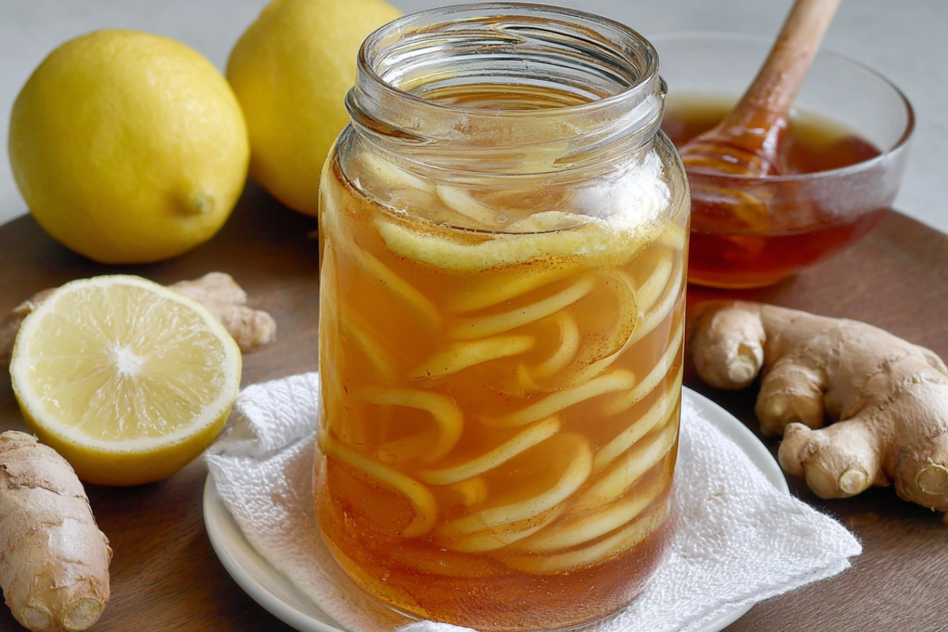 Simmered Citrus-Honey Ginger Tea