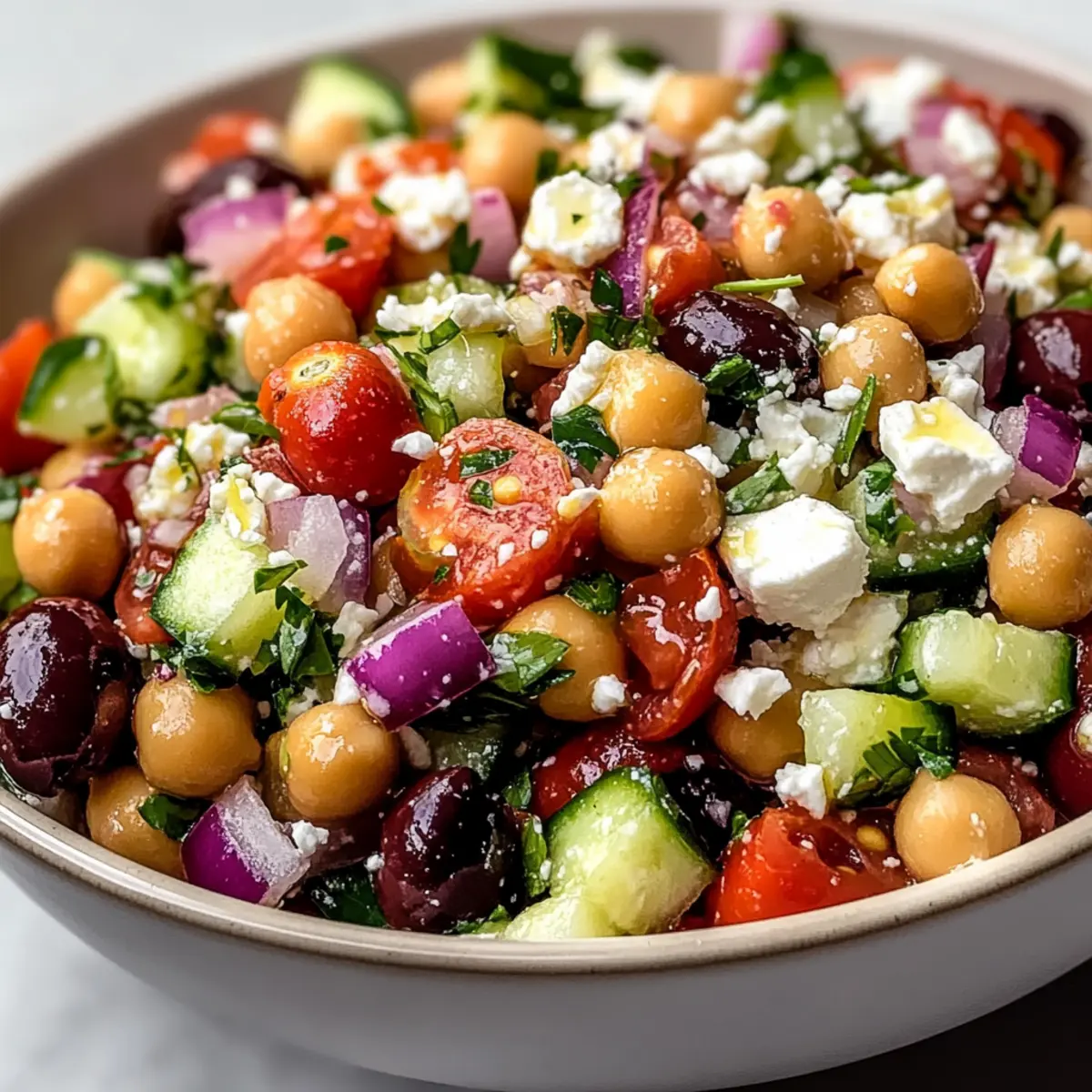 Soundcraft-Inspired Mediterranean Chickpea and Feta Salad