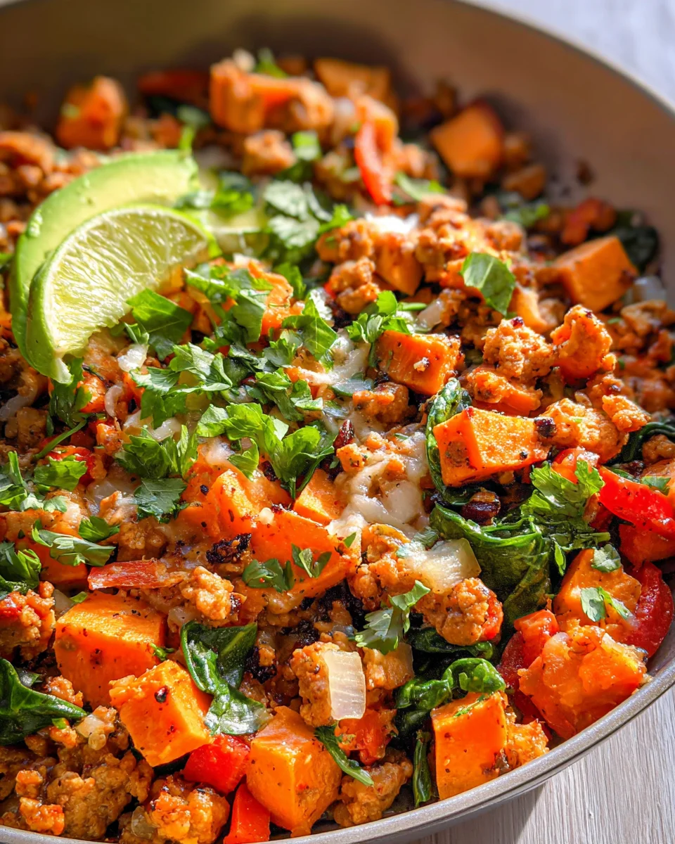 Protein-Packed Turkey & Sweet Potato Skillet