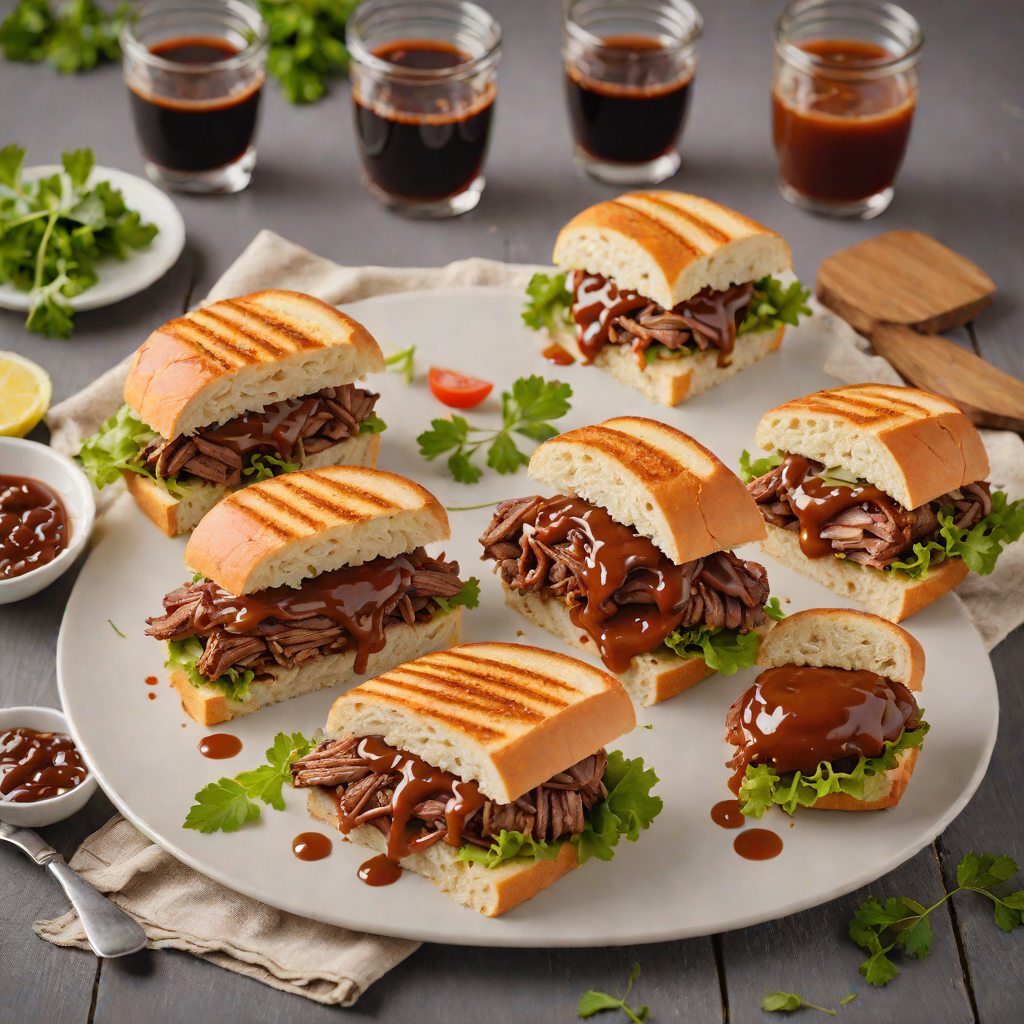Mesquite-Grilled Brisket Sandwiches with Smoky BBQ Sauce