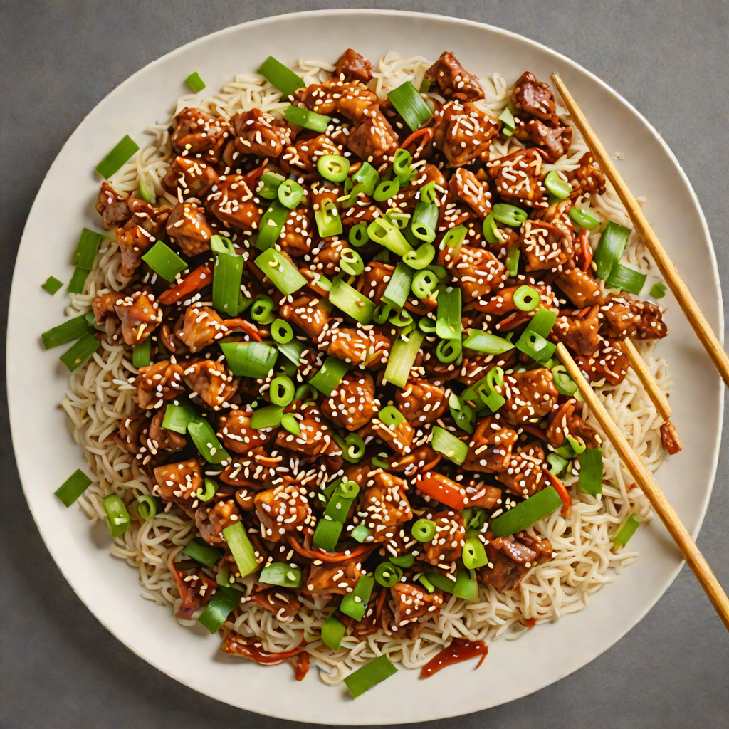 Stir-Fried Korean Spicy Pork with Scallions and Sesame