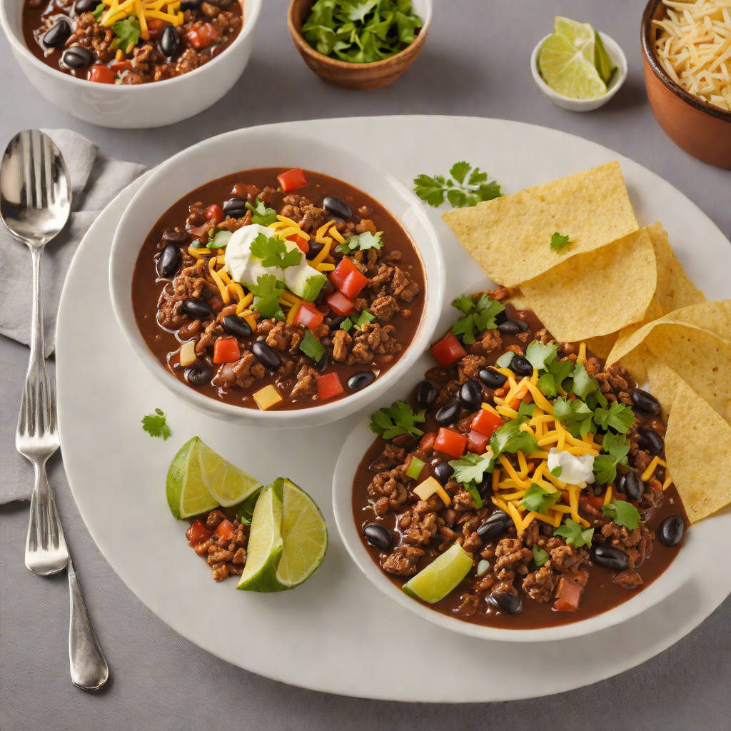 Tex-Mex Beef and Black Bean Chili